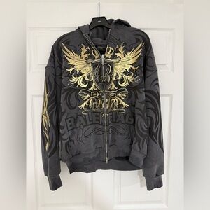 Balenciaga tacky y2k tribal zip up hoodie size M